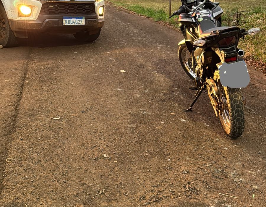 Motociclista é flagrado realizando manobras perigosas no centro de Ipuaçu
