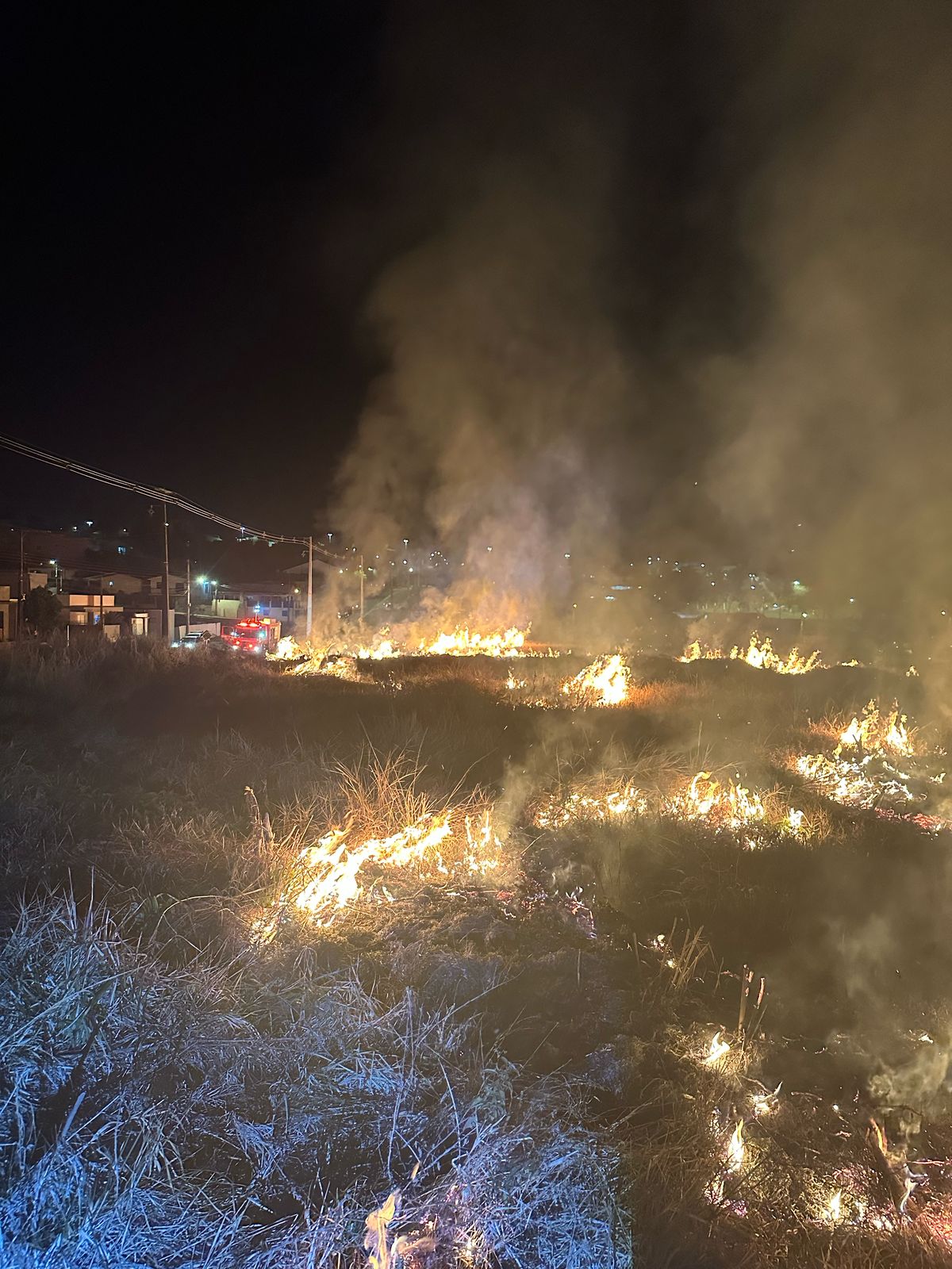 Incêndio de grandes proporções atinge vegetação em Xanxerê