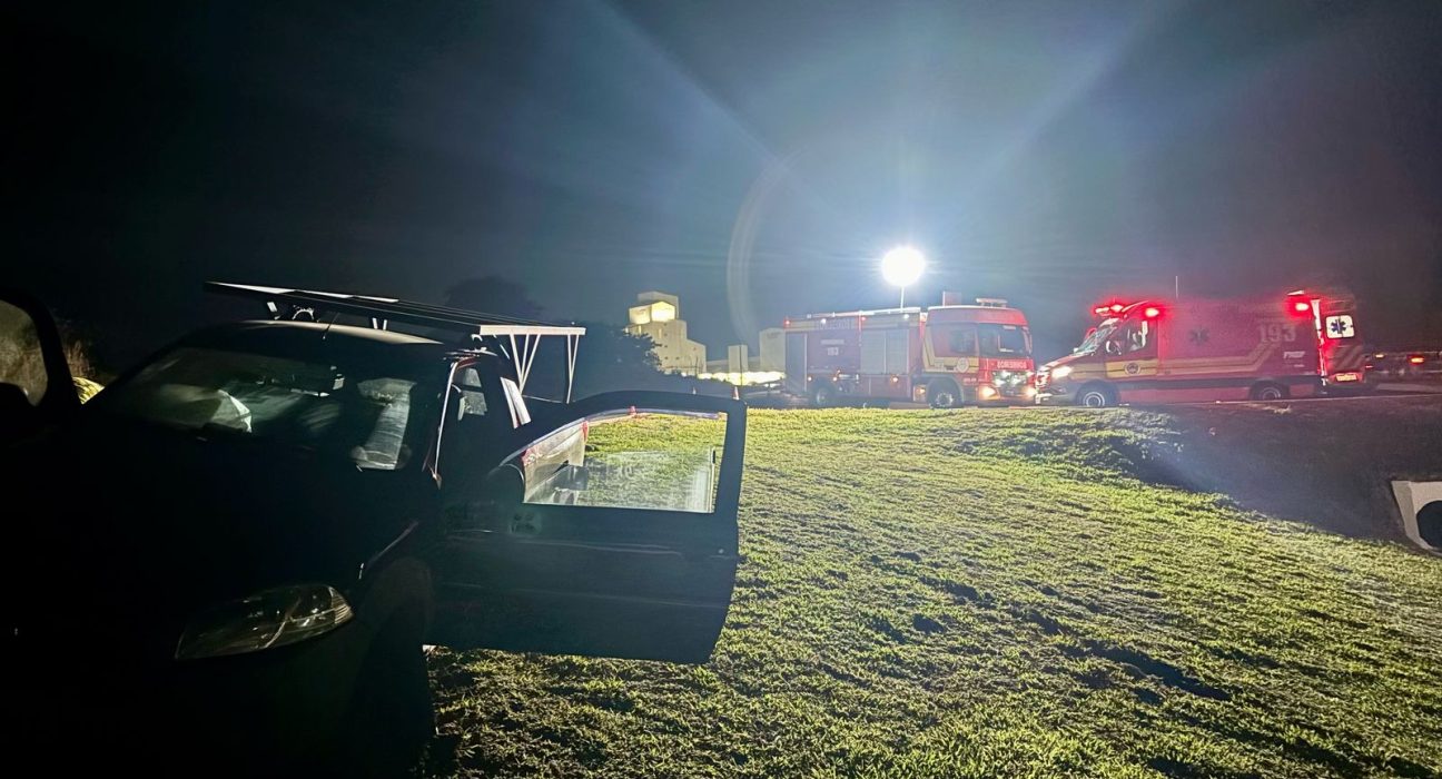Saída de pista é registrada na BR-158