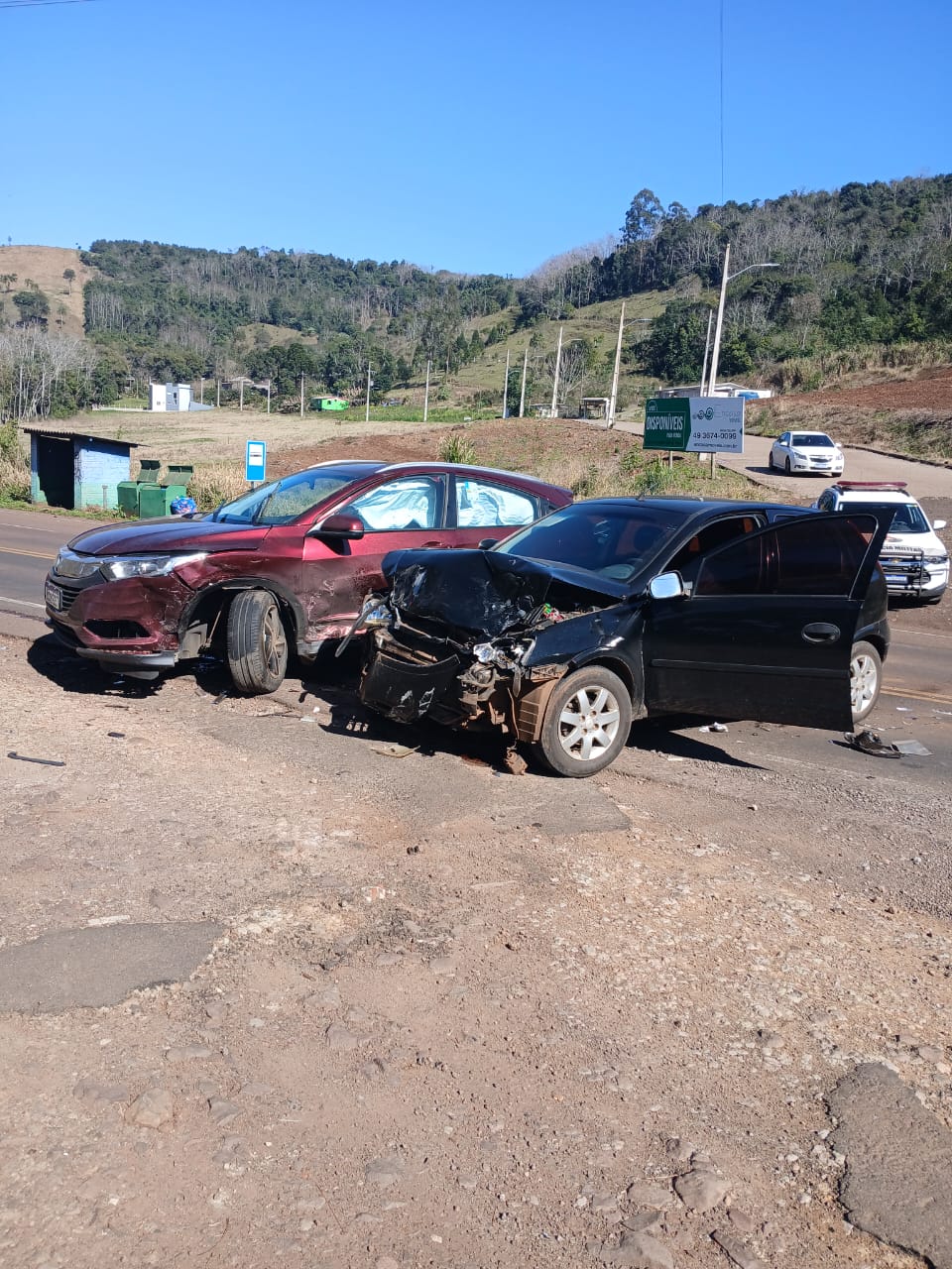 Colisão entre dois veículos é registrada em Mondaí