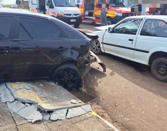 Grave acidente entre dois veículos mobiliza helicóptero do SAER-Fron em Jupiá
