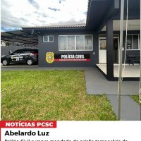 Polícia Civil prende temporariamente mulher suspeita de homicídio em Abelardo Luz