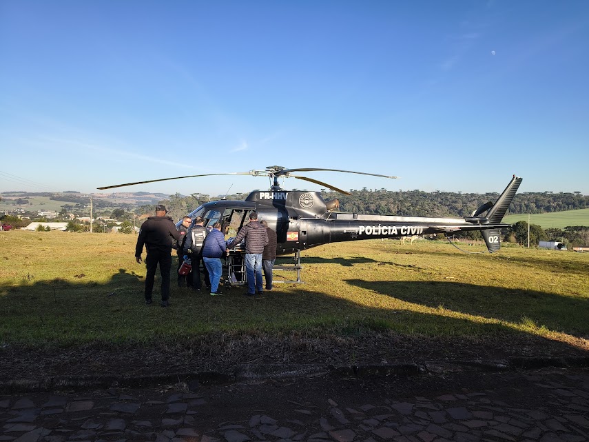 Transferência aeromédica urgente é realizada de São Domingos para Chapecó