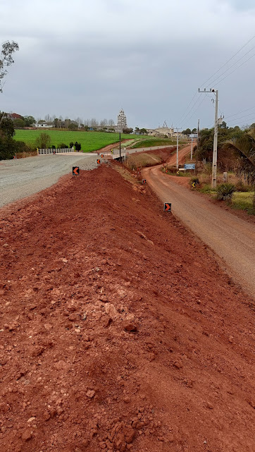 Obras de pavimentação da SC-156 avançam em São Domingos