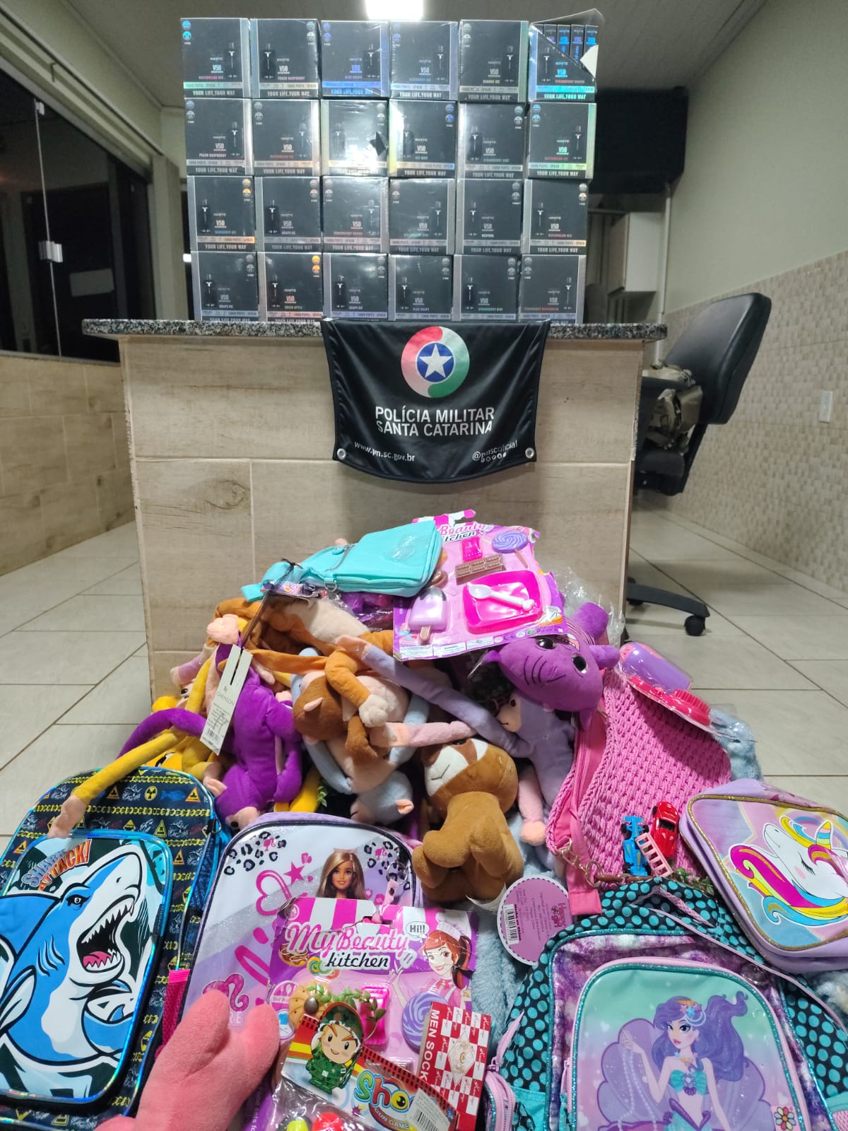 Polícia Militar Rodoviária apreende mercadorias contrabandeadas em Bom Jesus
