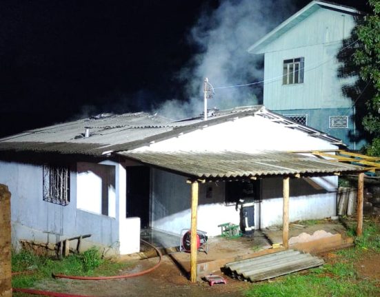 Incêndio atinge residência em Xanxerê na noite de domingo