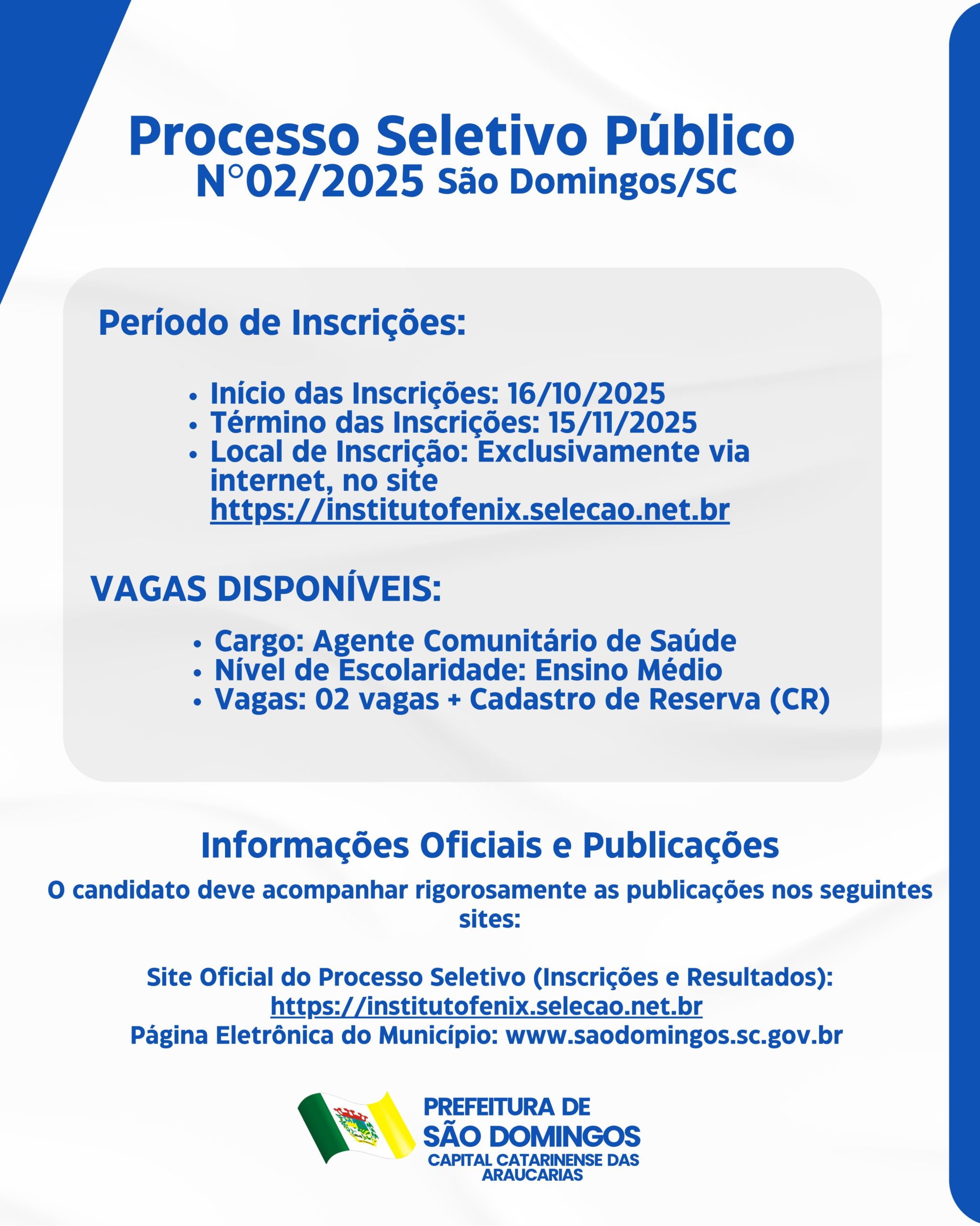 Foto prefeitura de São Domingos