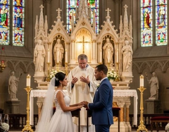 Entenda o que de fato muda nas regras do casamento feito na Igreja Católica. Foto: Imagem gerada por IA/ND