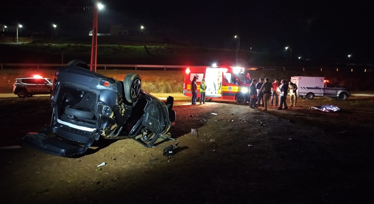 Homem morre após capotamento de veículo em São Lourenço do Oeste