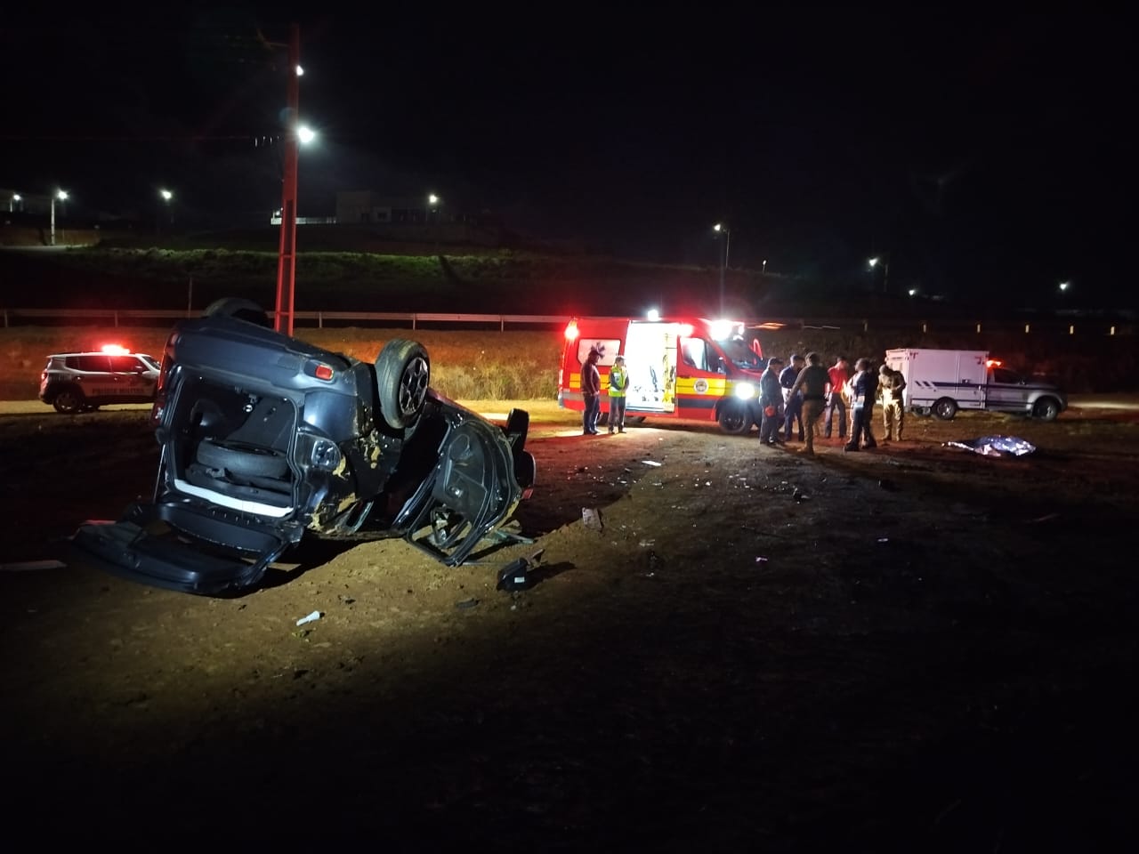 Homem morre após capotamento de veículo em São Lourenço do Oeste