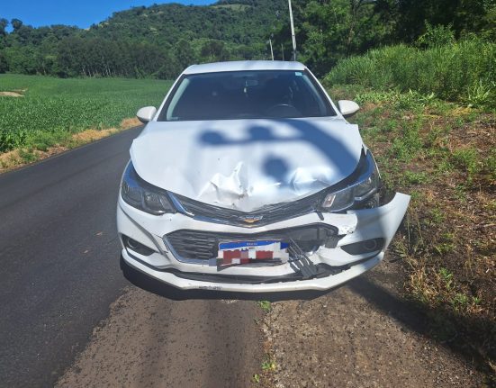 Colisão traseira é registrada na SC-157 em Quilombo