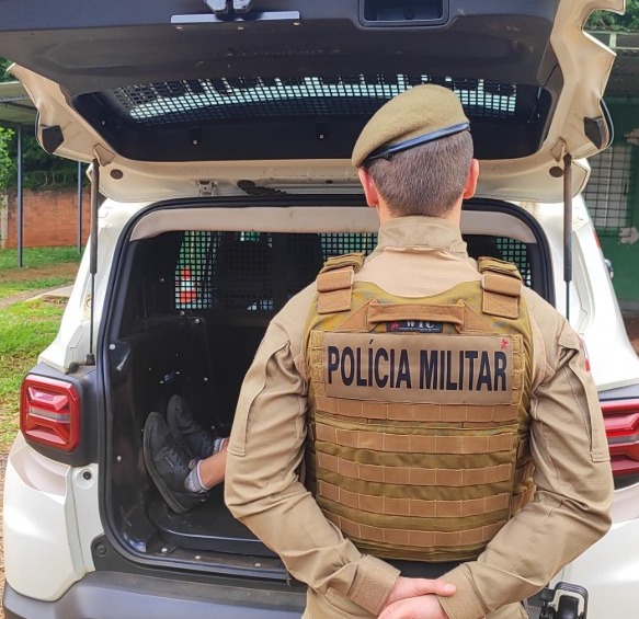PMSC cumpre mandado de prisão durante rondas em Xanxerê
