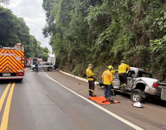 Grave acidente na BR-282 entre Chapecó e Nova Itaberaba