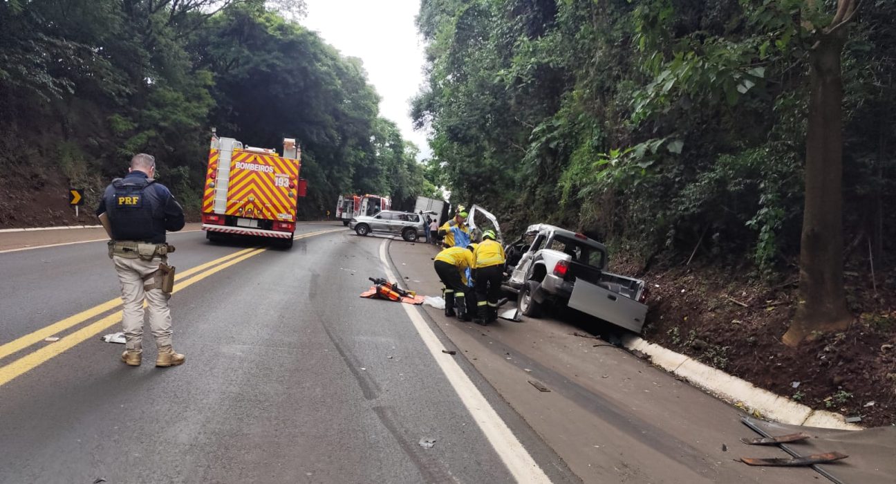 Grave acidente na BR-282 deixa um morto e feridos em Chapecó