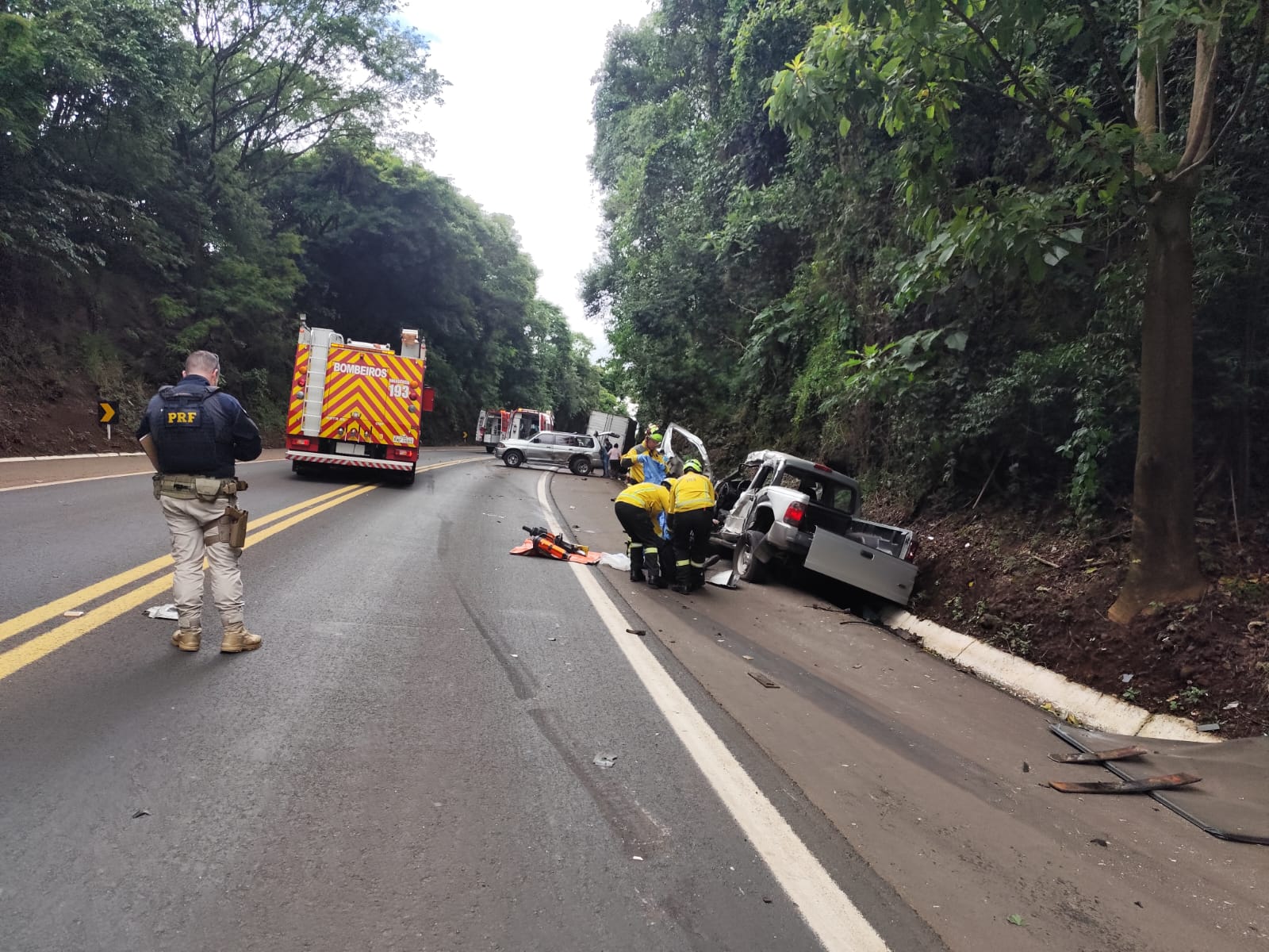 Grave acidente na BR-282 deixa um morto e feridos em Chapecó