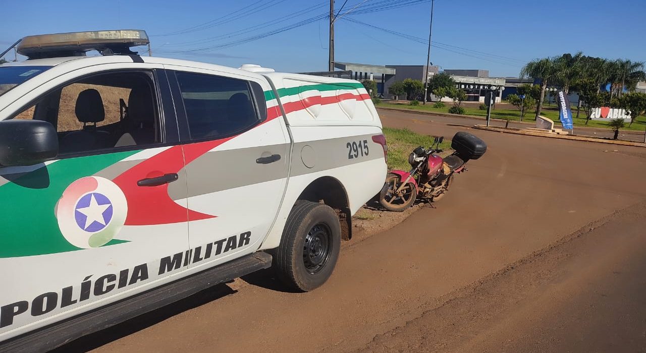 Motocicleta furtada em Ouro Verde é recuperada em Abelardo Luz