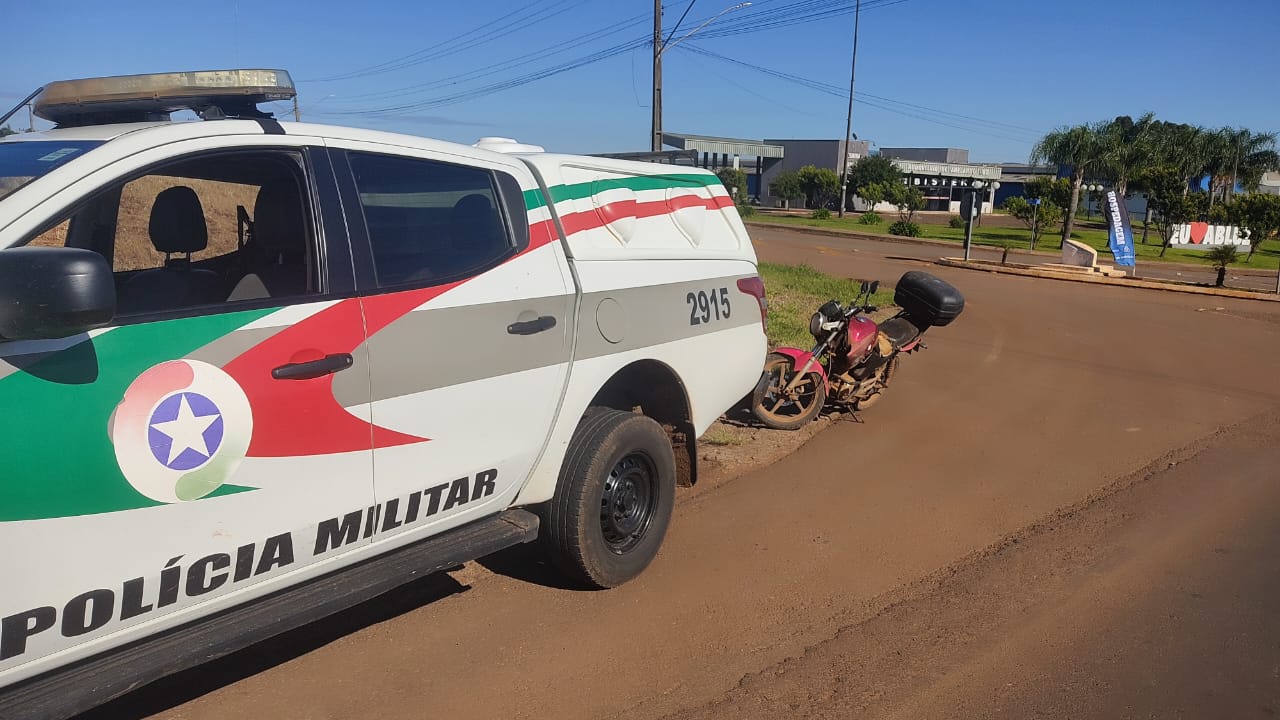 Motocicleta furtada em Ouro Verde é recuperada em Abelardo Luz