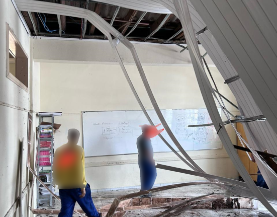 Chuva intensa causa transtornos em escola estadual de Xanxerê