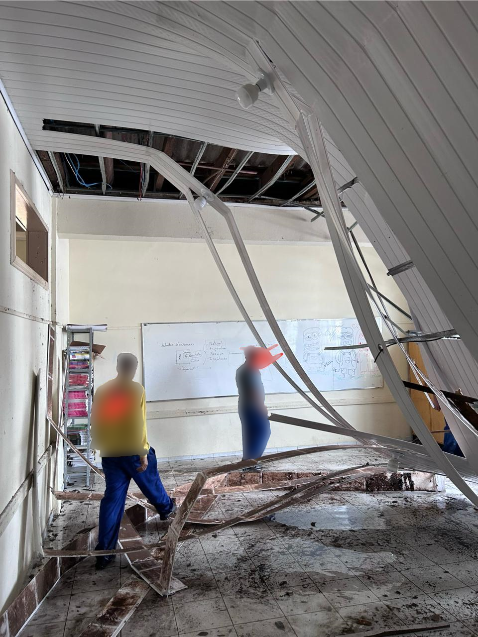 Chuva intensa causa transtornos em escola estadual de Xanxerê