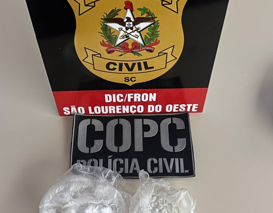 Casal é preso por tráfico de drogas durante operação da Polícia Civil