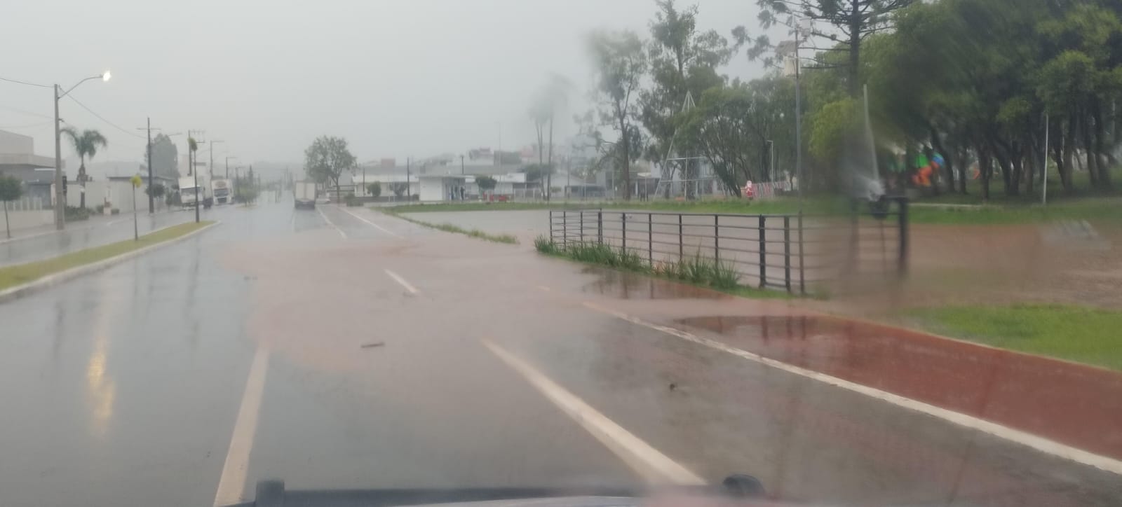 Chuva intensa causa ocorrências pontuais na região de Xanxerê