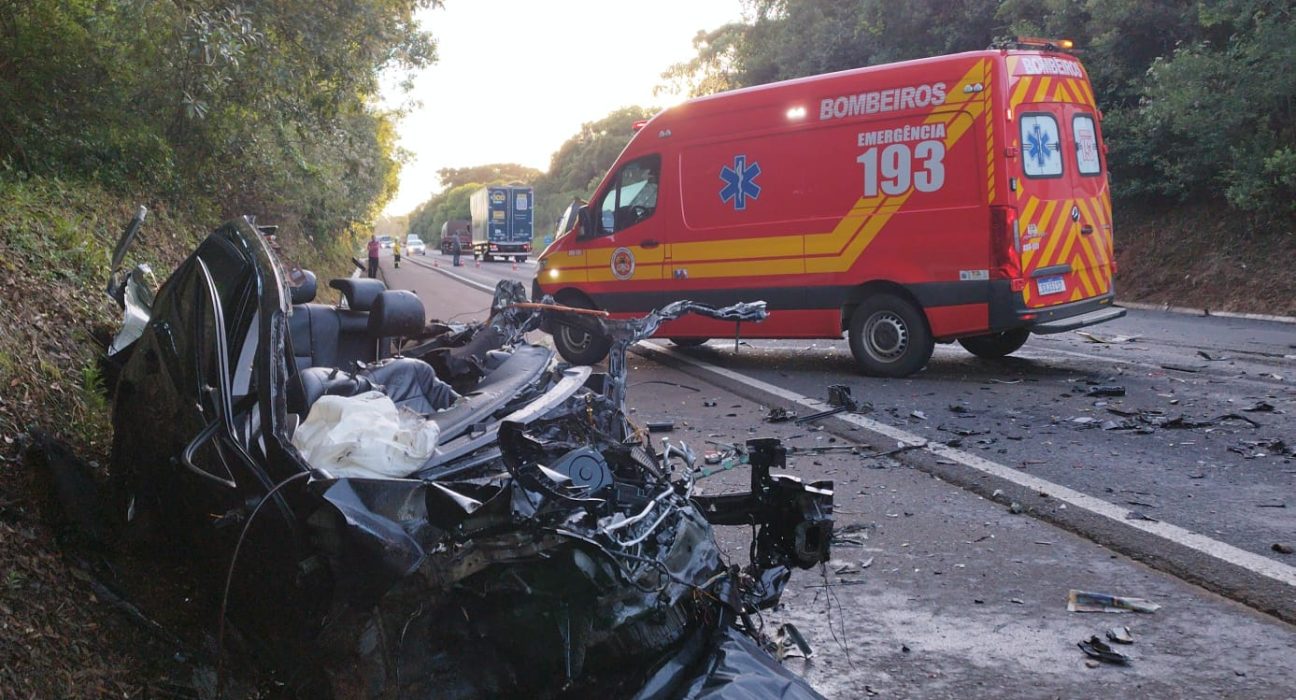 Motorista morre em grave acidente na BR-282
