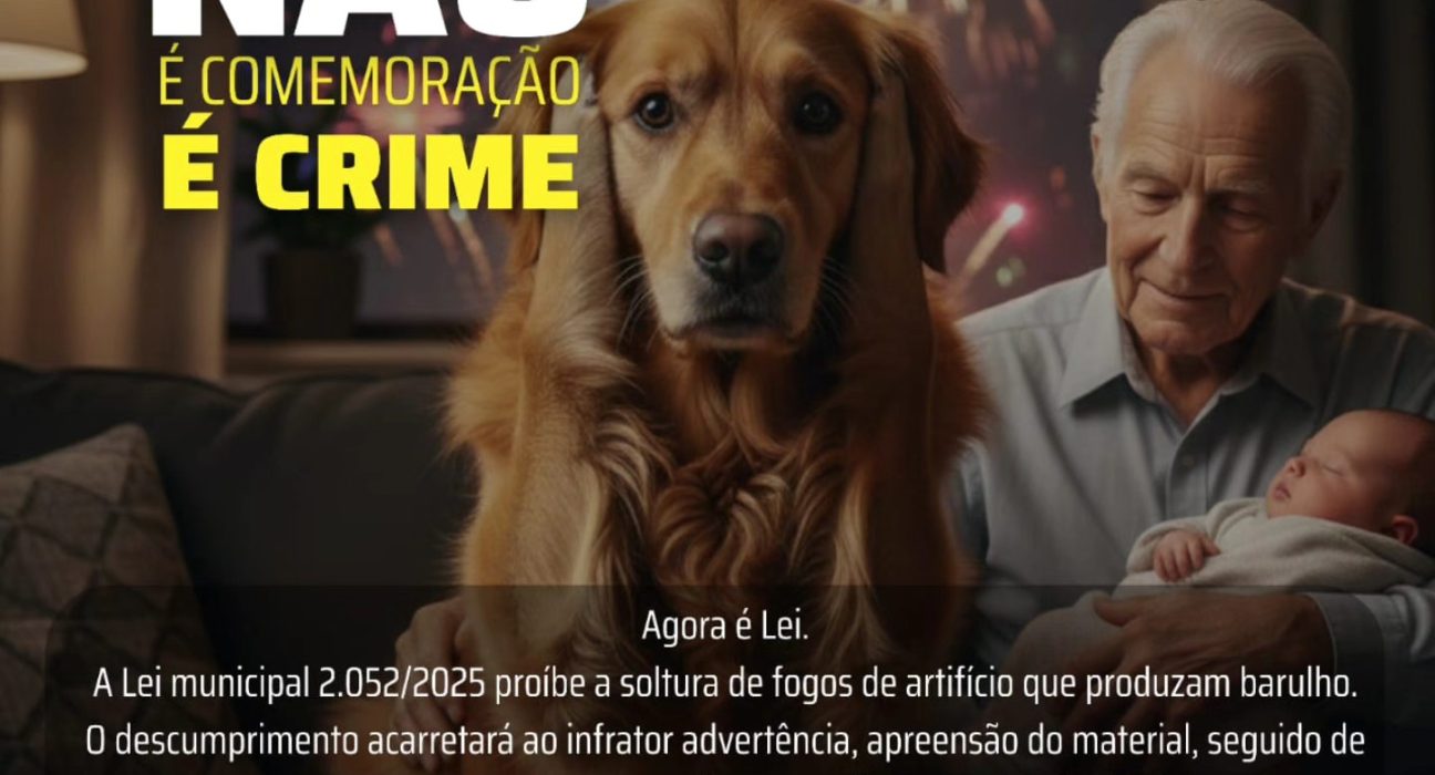 Lei municipal proíbe fogos barulhentos em São Domingos