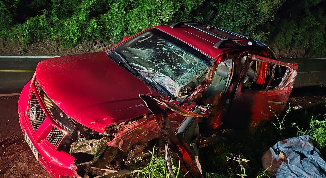 Colisão na BR-282 deixa um morto em Xaxim