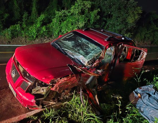 Colisão na BR-282 deixa um morto em Xaxim
