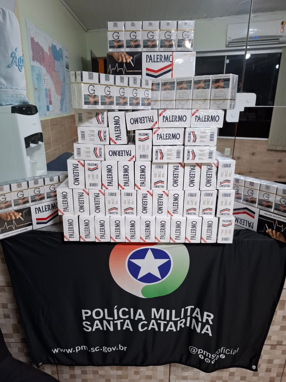 Polícia apreende cigarros contrabandeados em Bom Jesus
