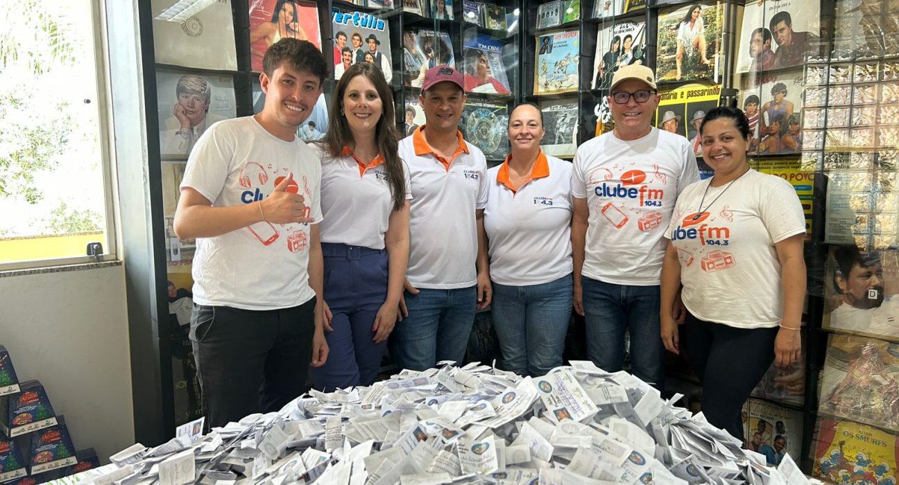 Sorteio foi realizado ao vivo na manhã de hoje, com a equipe Clube, diretamente na emissora