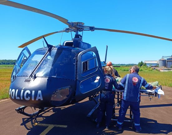 Paciente com infarto é transferido por aeronave para Xanxerê