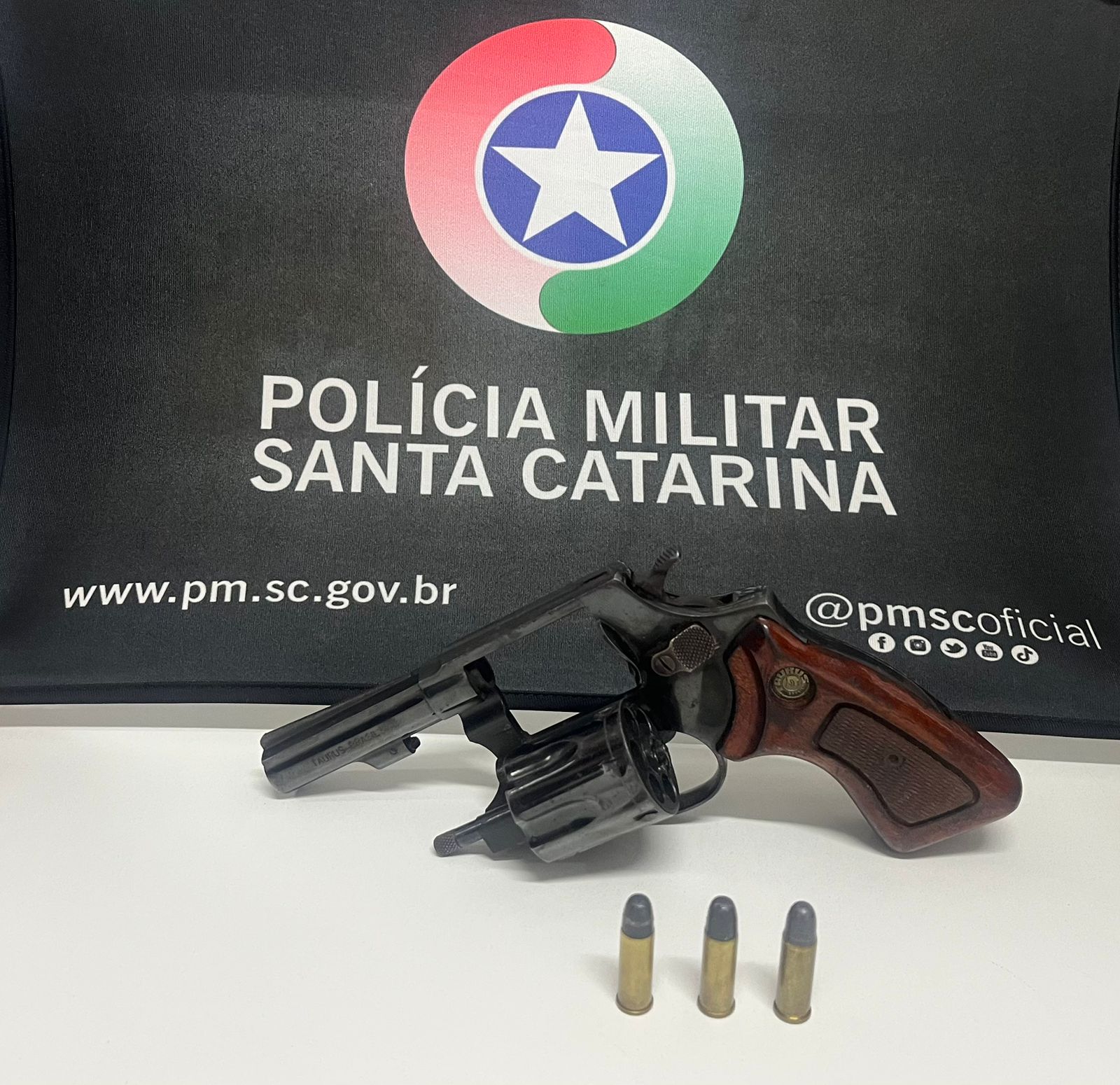 PM apreende arma após ameaça em Xanxerê