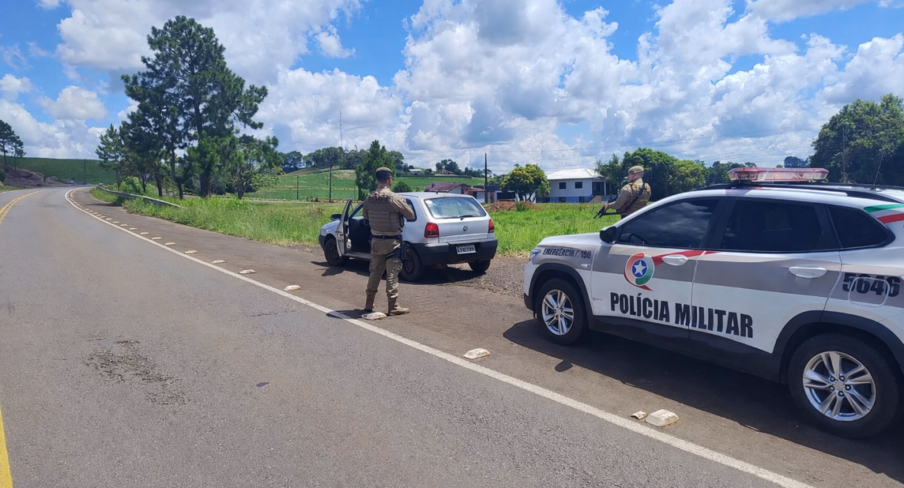 PM prende homem e recupera veículo furtado em São Lourenço do Oeste