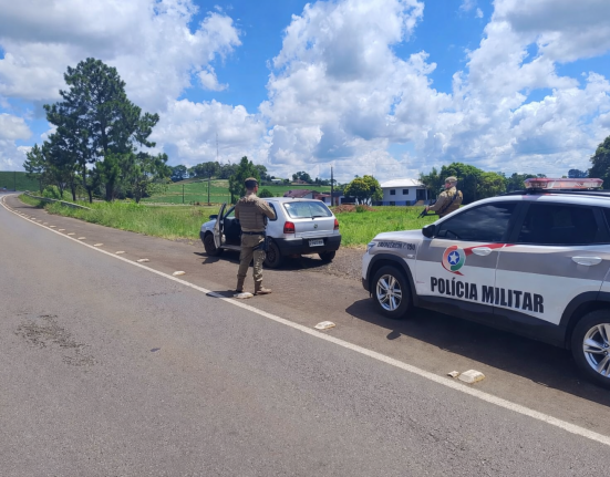 PM prende homem e recupera veículo furtado em São Lourenço do Oeste