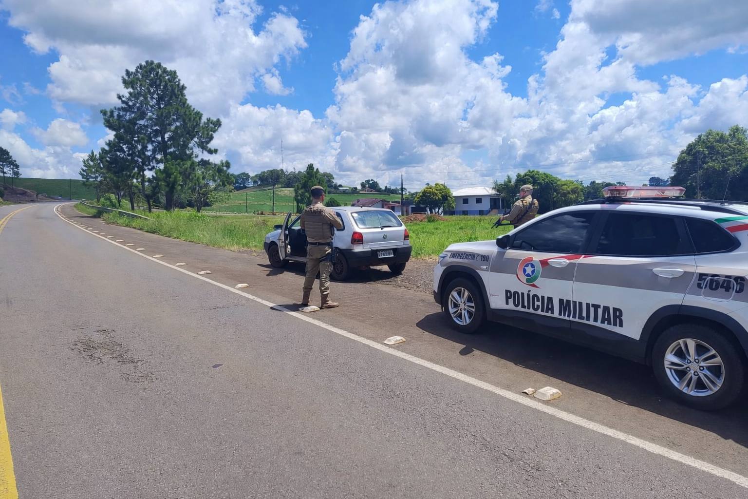 PM prende homem e recupera veículo furtado em São Lourenço do Oeste