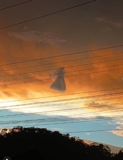 Nuvens em formato de anjo encantam moradores de Pomerode