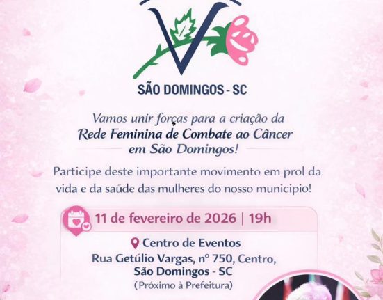 São Domingos promove palestra informativa para criação da Rede Feminina de Combate ao Câncer