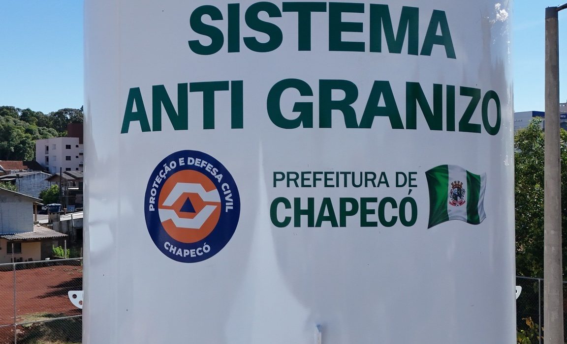 Chapecó é pioneira em sistema antigranizo urbano