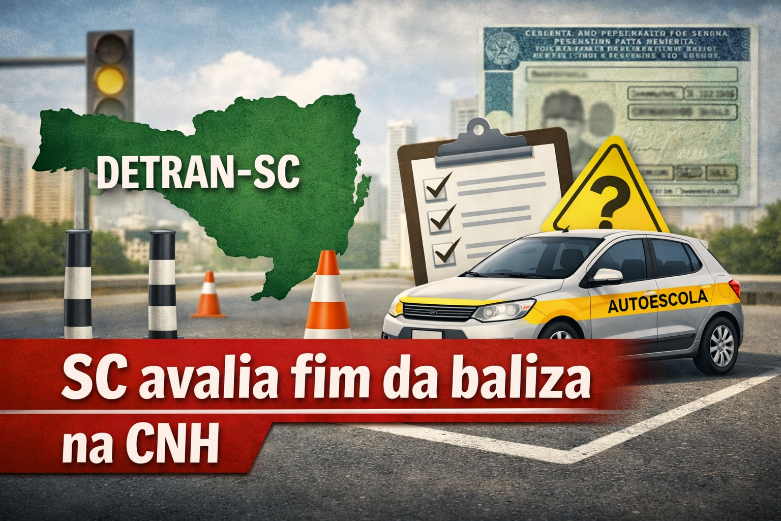 Santa Catarina avalia fim da baliza na CNH