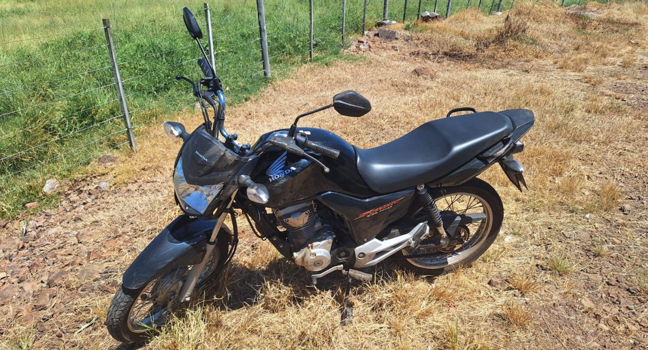 Moto saiu da pista na manhã desta sexta-feira - Foto PMRv