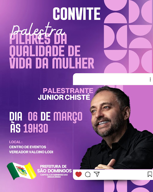 São Domingos promove palestra sobre qualidade de vida da mulher