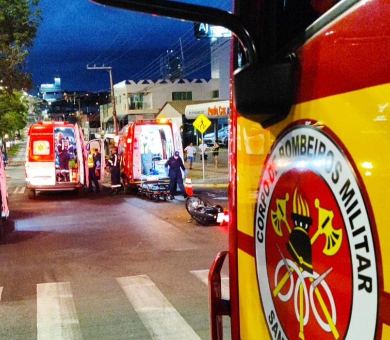 Motociclista morreu em acidente no bairro Líder - Fotos Corpo de Bombeiros