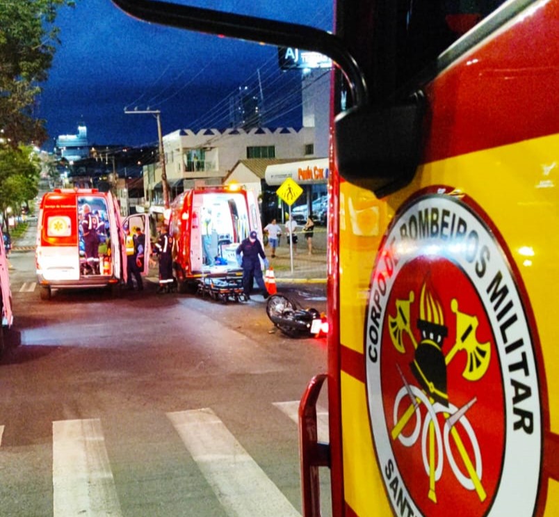 Motociclista morreu em acidente no bairro Líder - Fotos Corpo de Bombeiros