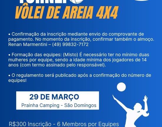 Torneio de Vôlei de Areia será realizado na Prainha de São Domingos