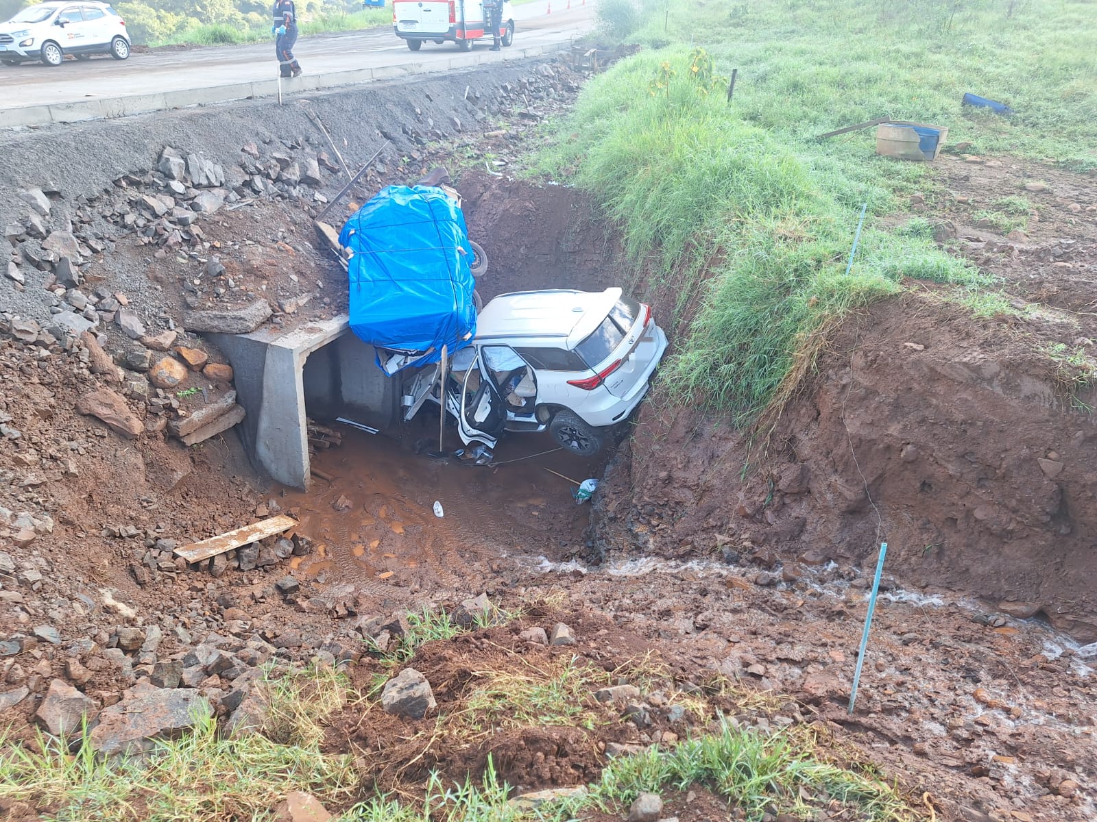 Saída de pista deixa vítima fatal em São Lourenço do Oeste