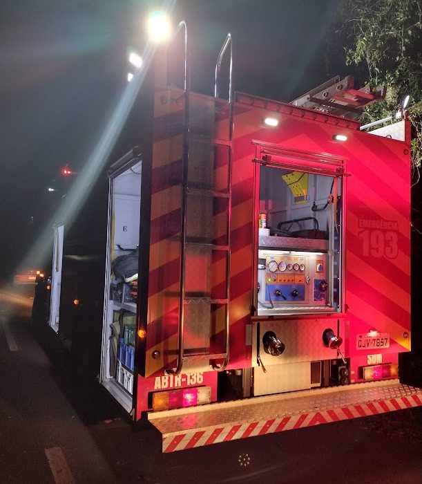 Princípio de incêndio mobiliza bombeiros em aviário no interior de São Domingos