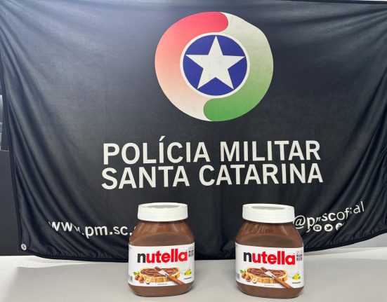 Rapaz foi preso por furtar dois potes de Nutella - Foto Polícia Militar