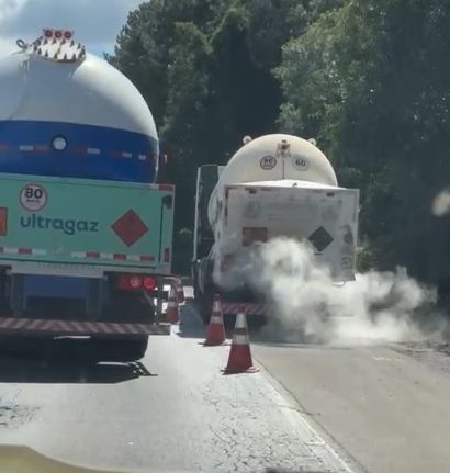 Vazamento de CO2 mobilizou equipes de segurança - Foto Oeste Mais