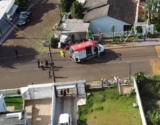 A vítima morreu ainda no local - Foto Divulgação Oeste Mais
